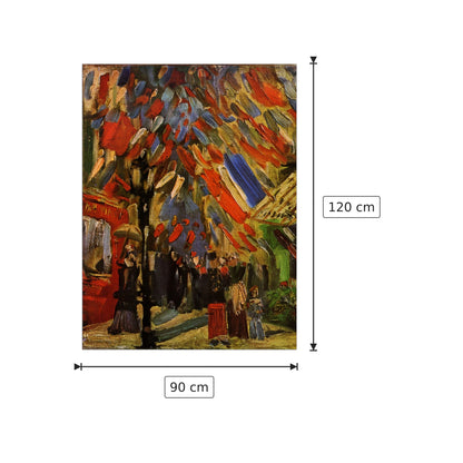 14 July in Paris - Van Gogh Vincent - cm 90x120 - Pannello in MDF