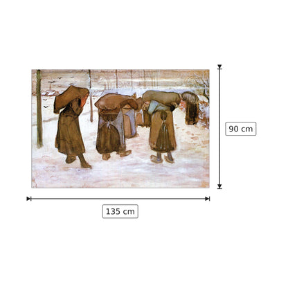 Coal bearing women - Van Gogh Vincent - cm 135x90 - Pannello in MDF