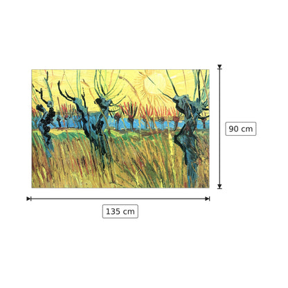 Grazing at sunset - Van Gogh Vincent - cm 135x90 - Pannello in MDF