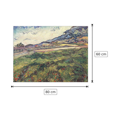 Green wheat field - Van Gogh Vincent - cm 80x60 - Pannello in MDF