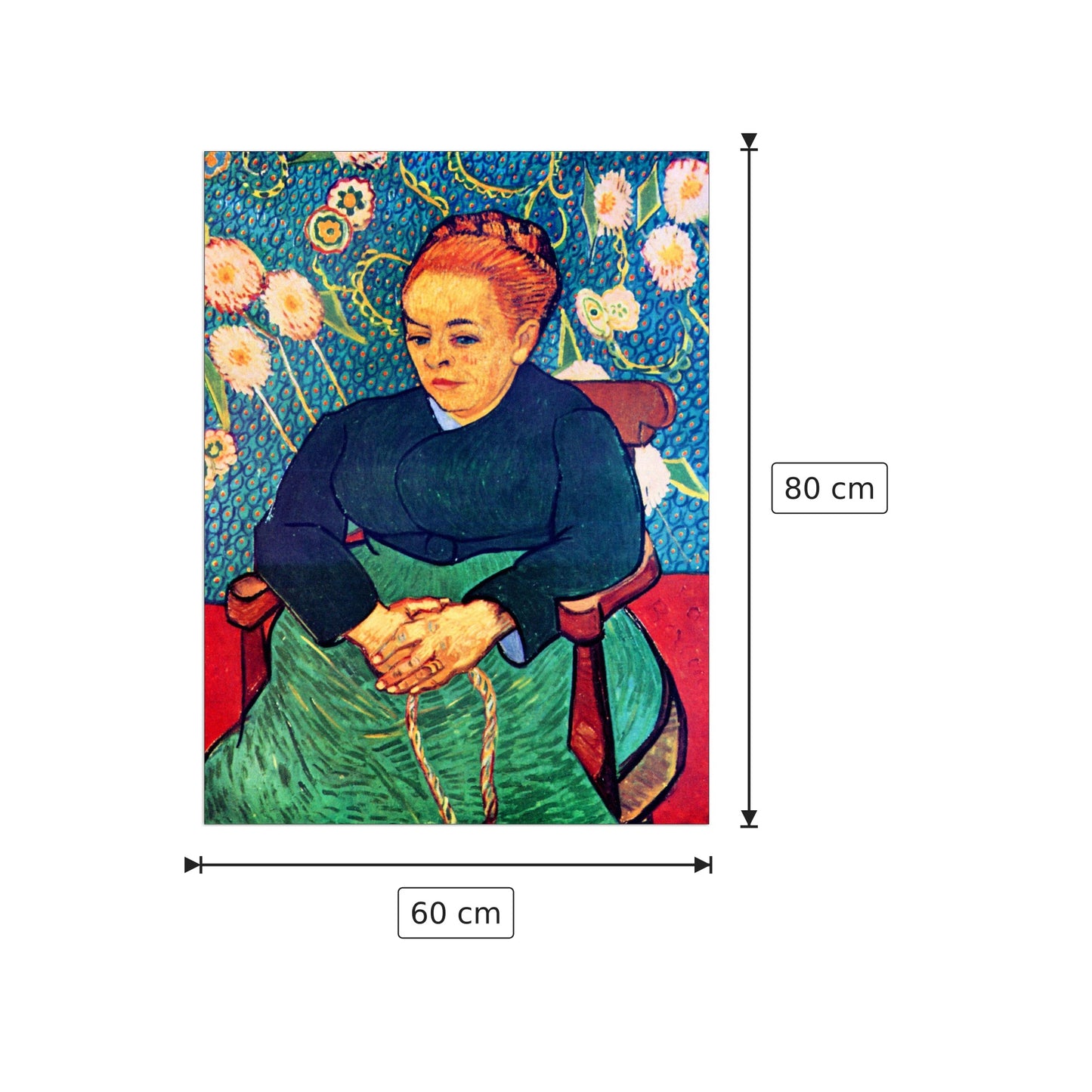 La Berceuse - Van Gogh Vincent - cm 60x80 - Pannello in MDF