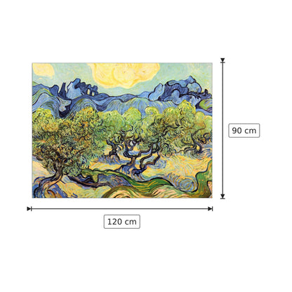 Landscape with olive Trees - Van Gogh Vincent - cm 120x90 - Pannello in MDF