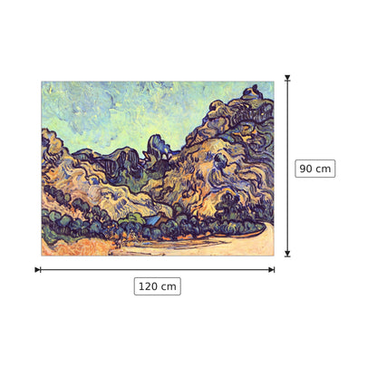 Mound at Saint-ReÌmy - Van Gogh Vincent - cm 120x90 - Pannello in MDF