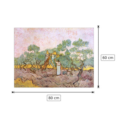 Olive Pickers - Van Gogh Vincent - cm 80x60 - Pannello in MDF