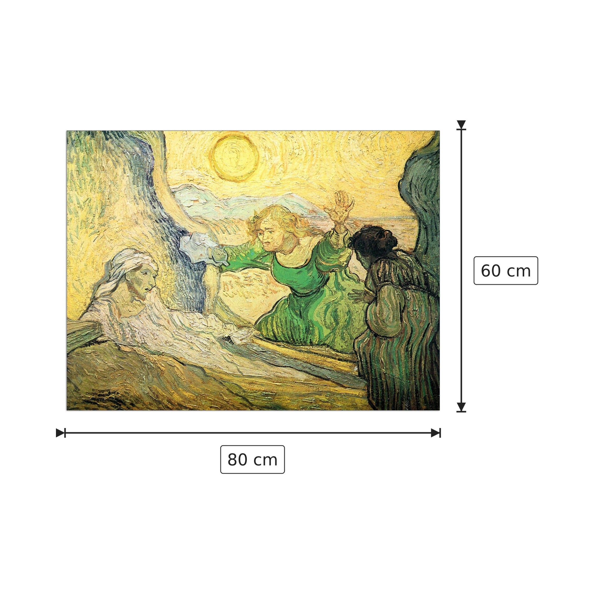 Resurrection of Lazarus - Van Gogh Vincent - cm 80x60 - Pannello in MDF