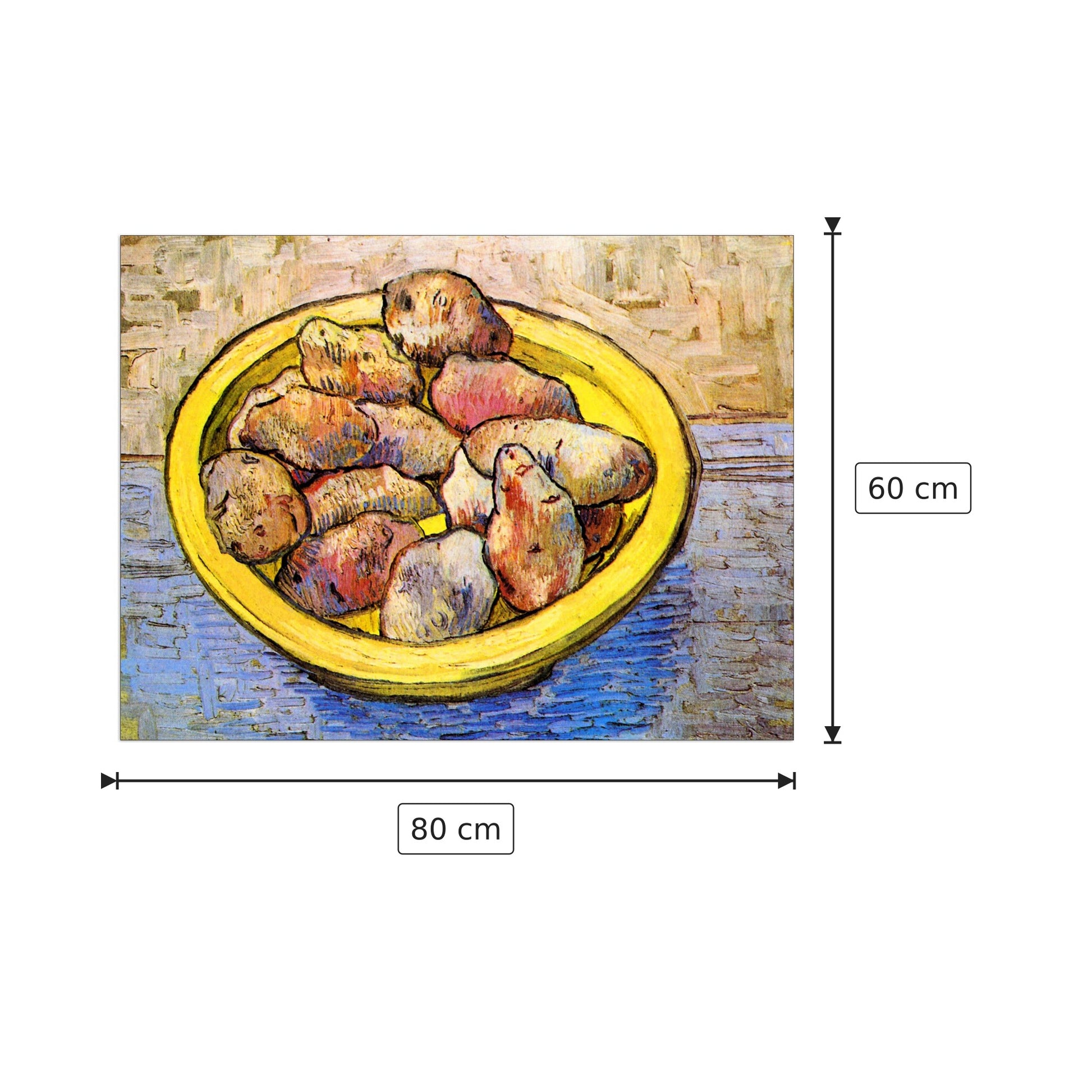 Still Life with Potatoes - Van Gogh Vincent - cm 80x60 - Pannello in MDF