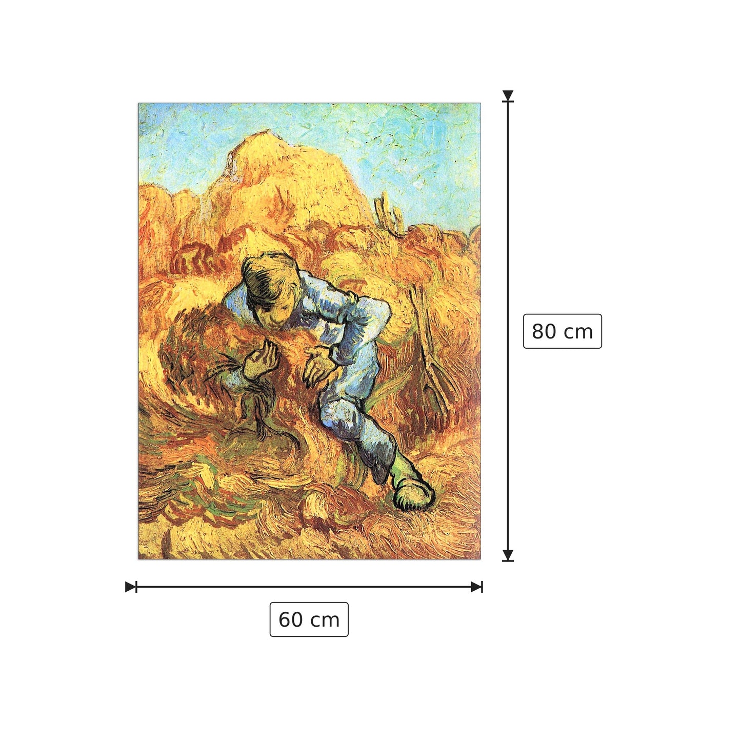 The sheaf Binder - Van Gogh Vincent - cm 60x80 - Pannello in MDF