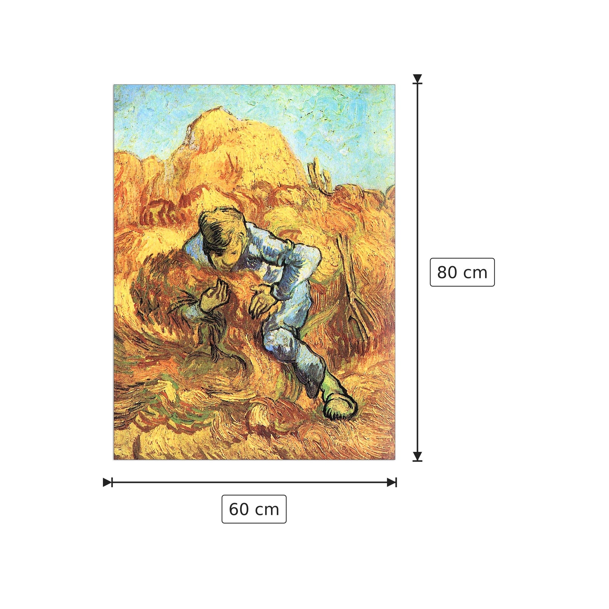 The sheaf Binder - Van Gogh Vincent - cm 60x80 - Pannello in MDF
