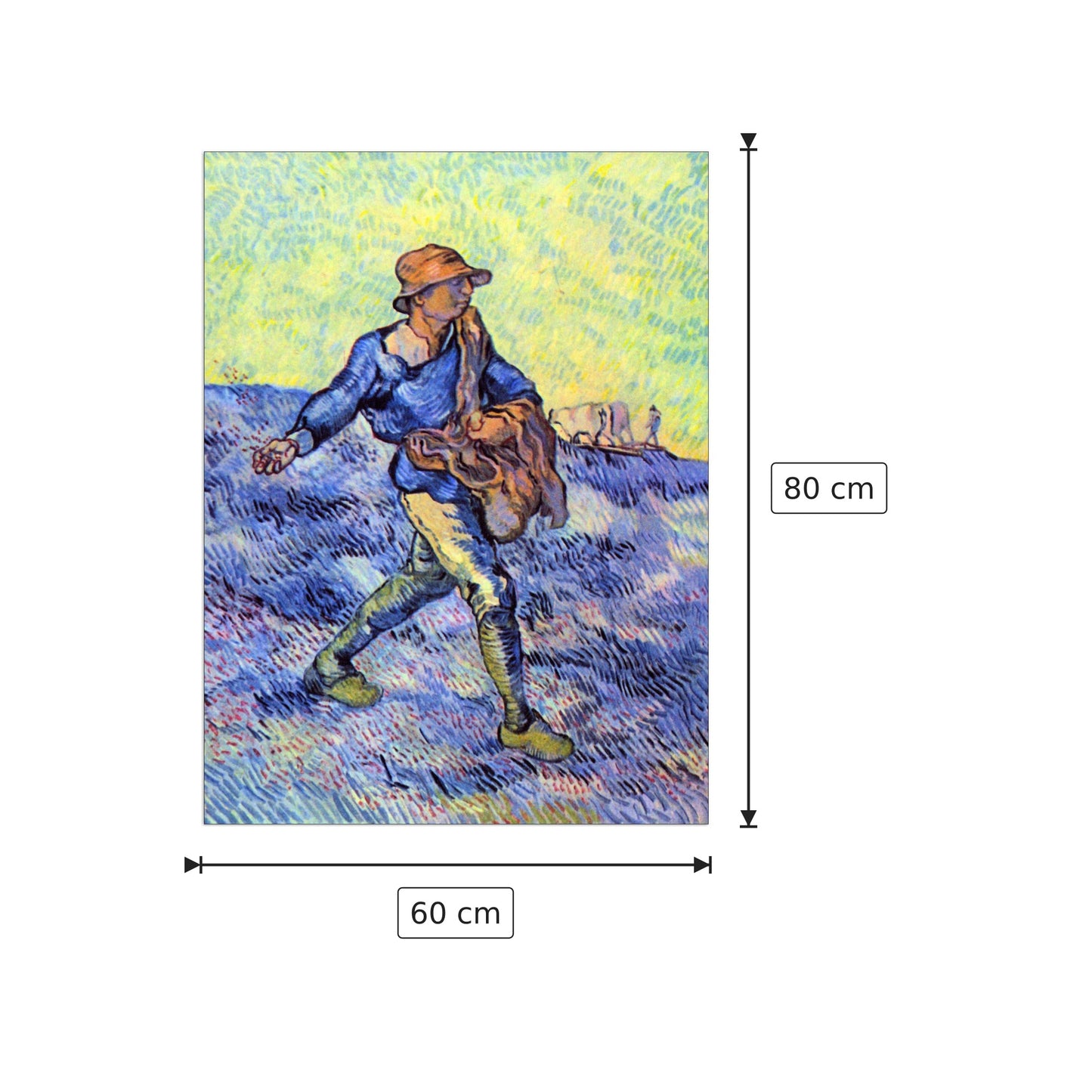 The Sower I - Van Gogh Vincent - cm 60x80 - Pannello in MDF