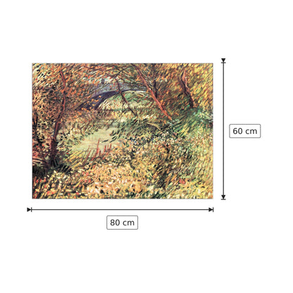 The shores in the spring at the Pont de Clichy - Van Gogh Vincent - cm 80x60 - Pannello in MDF