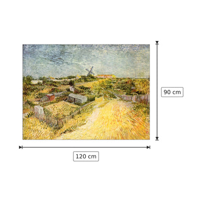 Vegetable Gardens in Montmartre - Van Gogh Vincent - cm 120x90 - Pannello in MDF