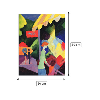 Fashion window - Macke August - cm 60x80 - Pannello in MDF
