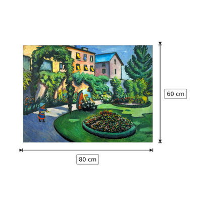 Garden image - Macke August - cm 80x60 - Pannello in MDF