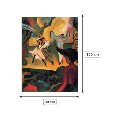 Russian ballet - Macke August - cm 90x120 - Pannello in MDF