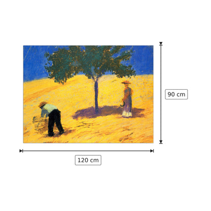 Tree in Cornfeld - Macke August - cm 120x90 - Pannello in MDF