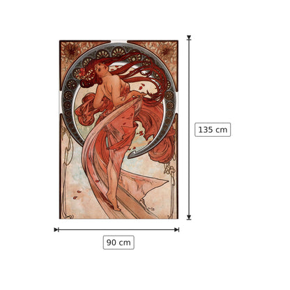 Dance - Mucha Alphonse - cm 90x135 - Pannello in MDF
