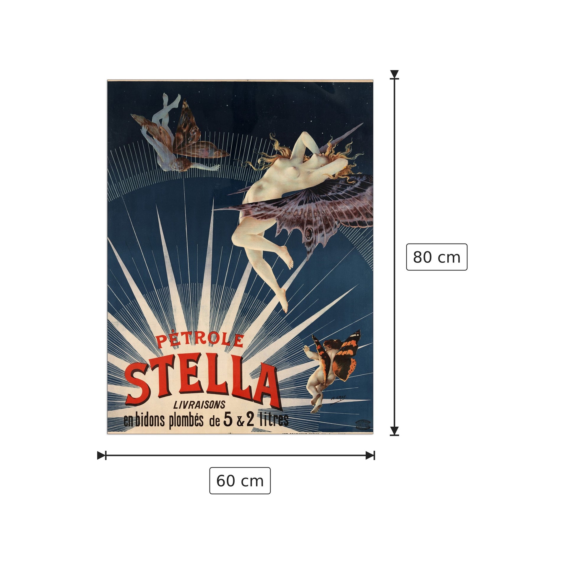 Petrole Stella - cm 60x80 - Pannello in MDF