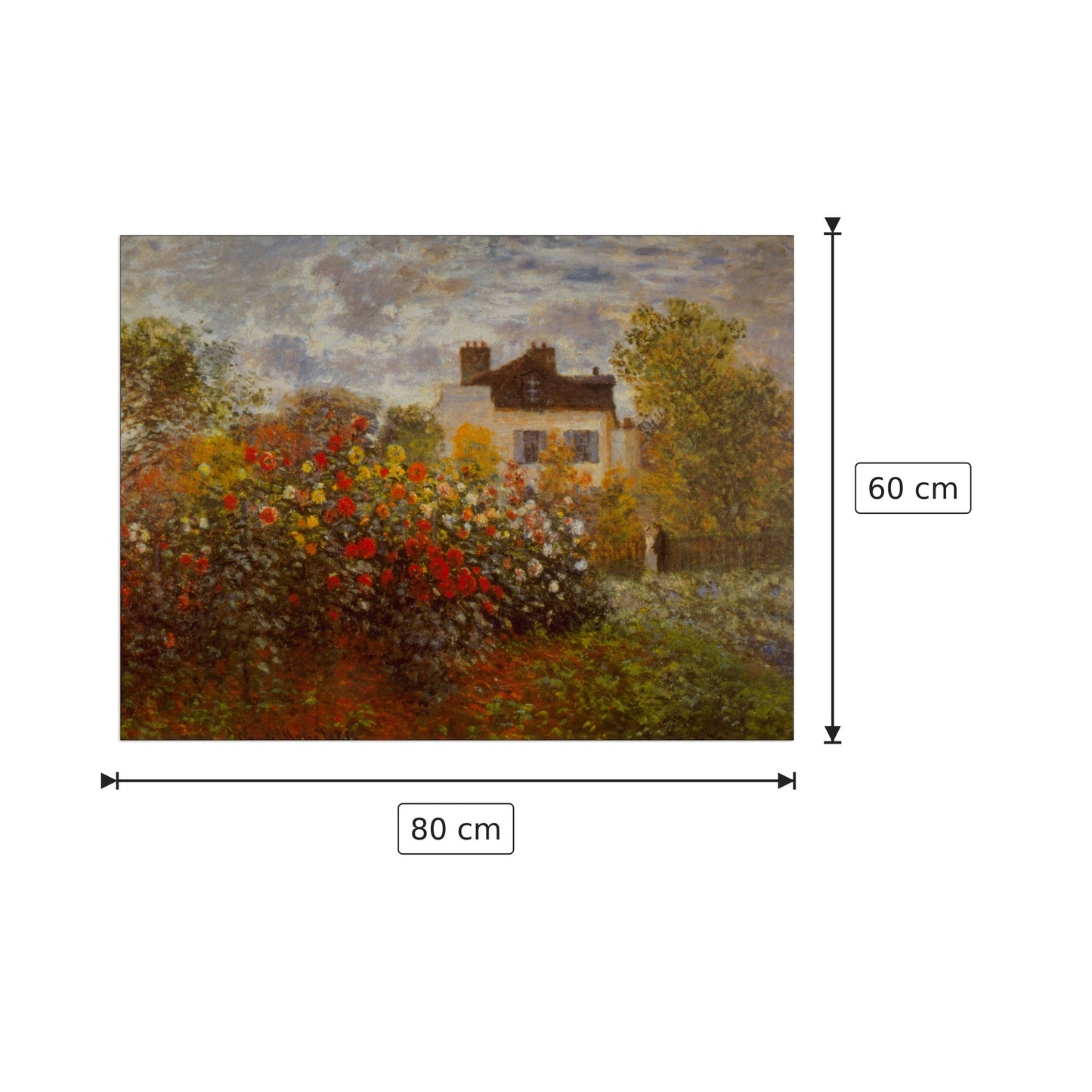 Argenteuil - Monet Claude - cm 80x60 - Pannello in MDF