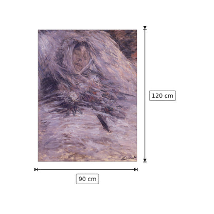 Camille Monet sur son lit de mort - Monet Claude - cm 90x120 - Pannello in MDF