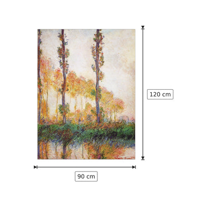 Poplars in Autumn II - Monet Claude - cm 90x120 - Pannello in MDF