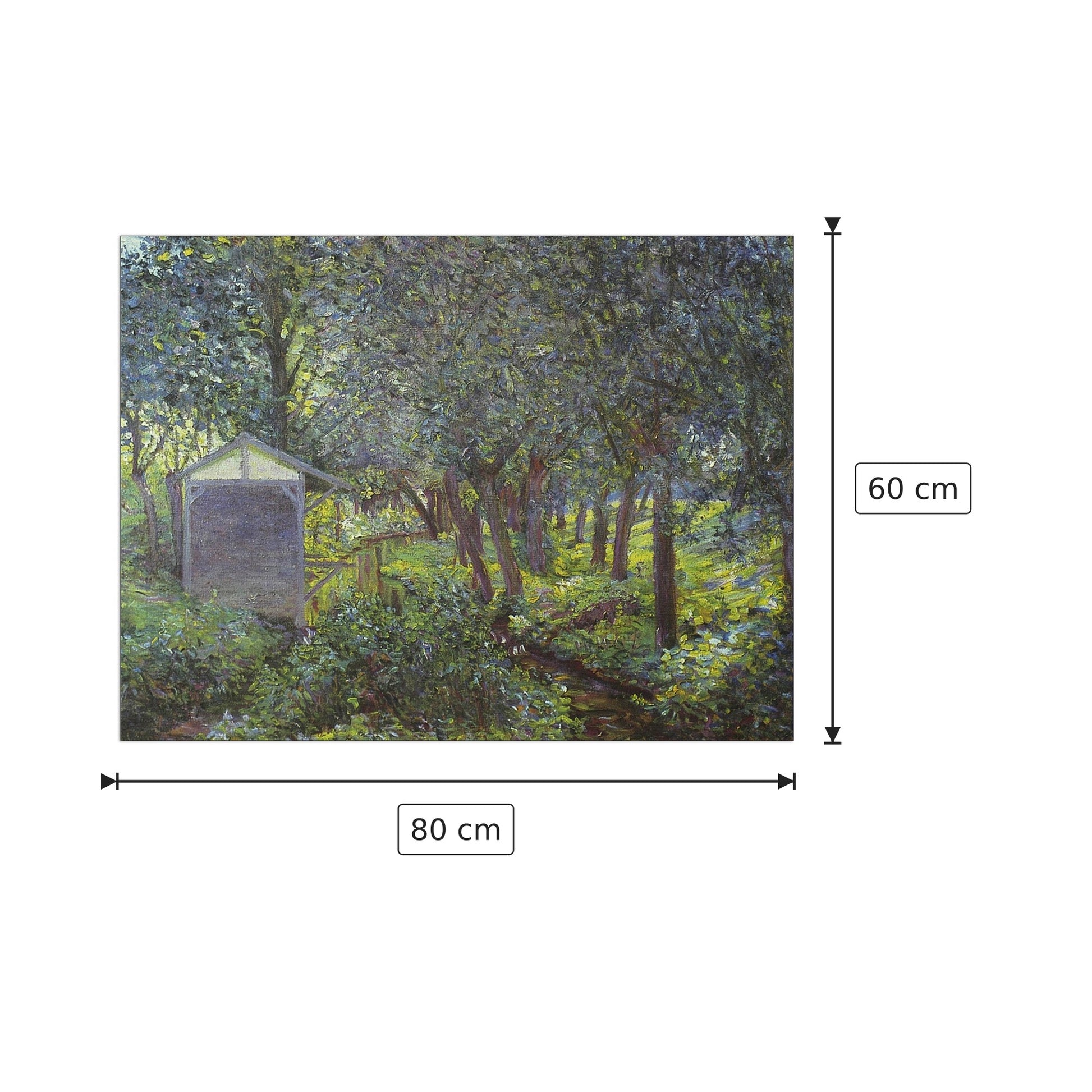 In Monets garden, Giverny - Monet Claude - cm 80x60 - Pannello in MDF