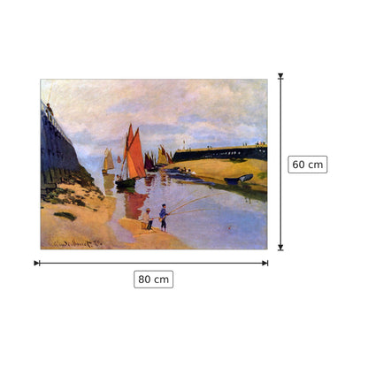 Port of Trouville - Monet Claude - cm 80x60 - Pannello in MDF