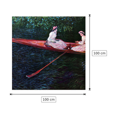 River Epte - Monet Claude - cm 100x100 - Pannello in MDF