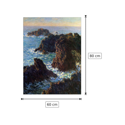 Rocky peaks at the Belle-Ile - Monet Claude - cm 60x80 - Pannello in MDF