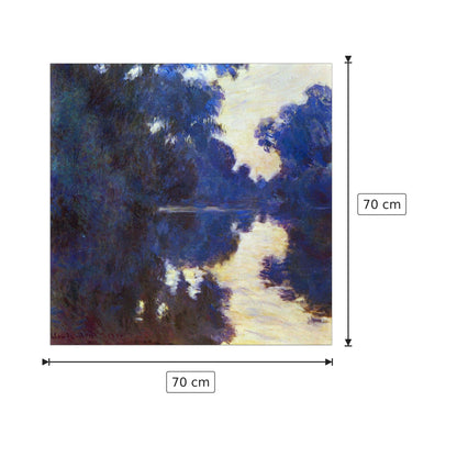 Seine in Morning - Monet Claude - cm 70x70 - Pannello in MDF