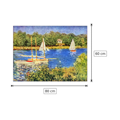 The Seine at Argenteuil Basin - Monet Claude - cm 80x60 - Pannello in MDF
