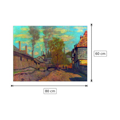 The stream of Robec - Monet Claude - cm 80x60 - Pannello in MDF