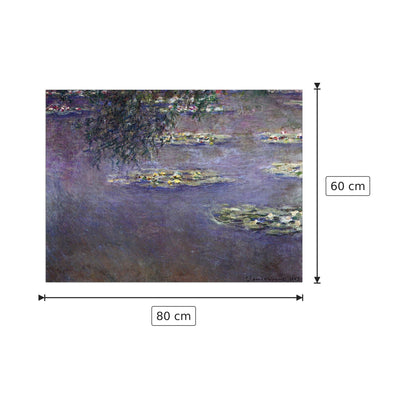 Water lilies, water landscape I - Monet Claude - cm 80x60 - Pannello in MDF