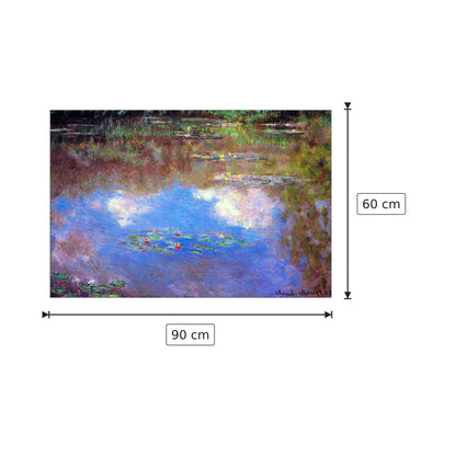 Water Lily Pond IV - Monet Claude - cm 90x60 - Pannello in MDF