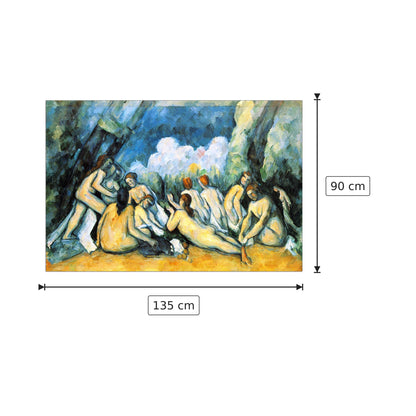 Large Bathers I - Cezanne Paul - cm 135x90 - Pannello in MDF