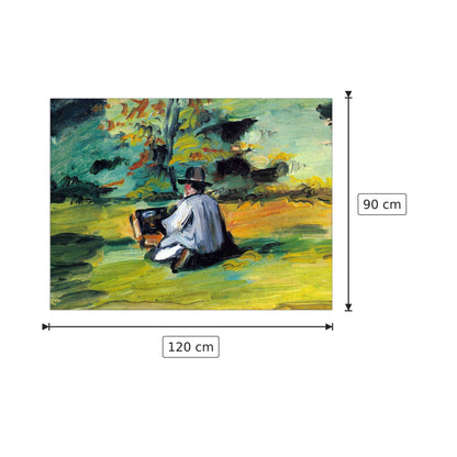 Painter at Work - Cezanne Paul - cm 120x90 - Pannello in MDF