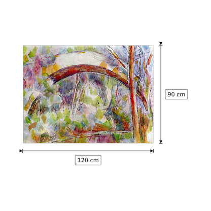 River at the Bridge of Three Sources - Cezanne Paul - cm 120x90 - Pannello in MDF