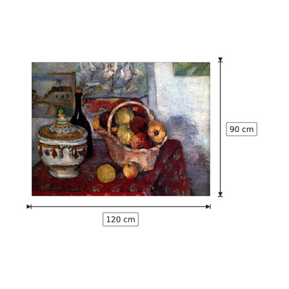 Still life with soup tureen - Cezanne Paul - cm 120x90 - Pannello in MDF