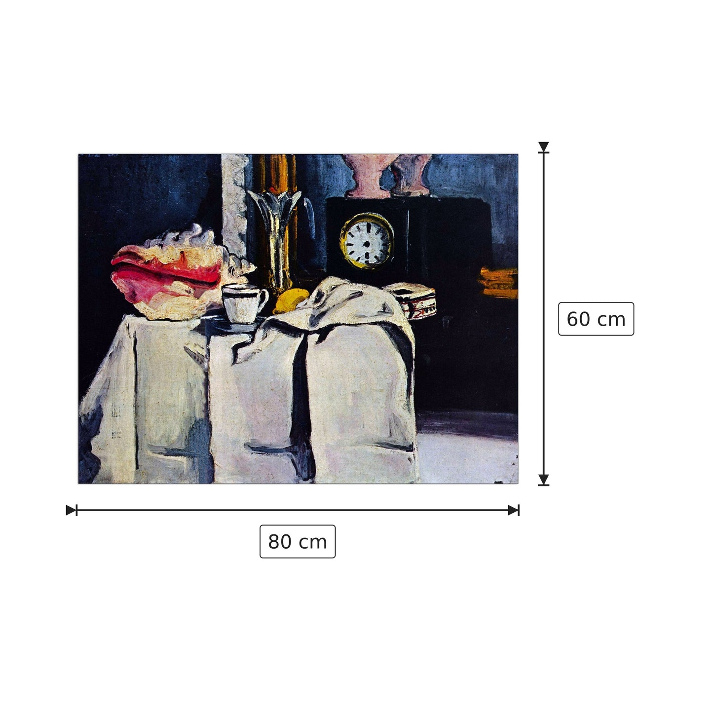 The Black Marmour - Cezanne Paul - cm 80x60 - Pannello in MDF