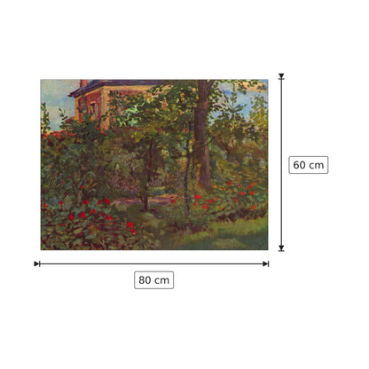 A corner in the garden of Bellevue - Manet Édouard - cm 80x60 - Pannello in MDF