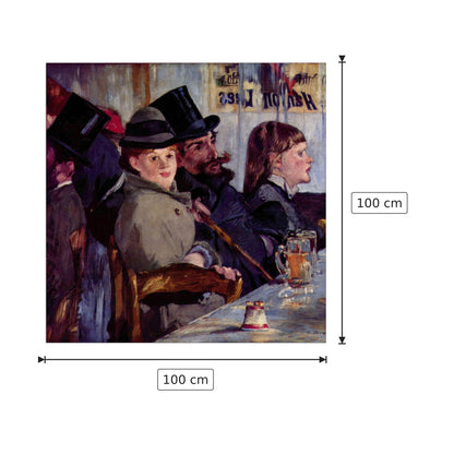 Cabaret in Reichshoffen - Manet Édouard - cm 100x100 - Pannello in MDF