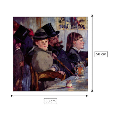 Cabaret in Reichshoffen - Manet Édouard - cm 50x50 - Pannello in MDF