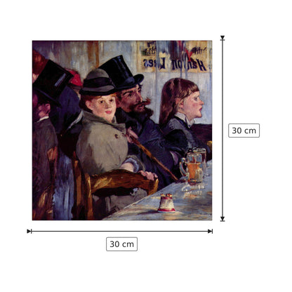 Cabaret in Reichshoffen - Manet Édouard - cm 30x30 - Pannello in MDF