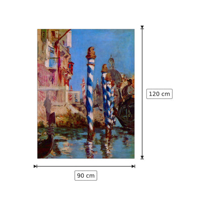 Grand Canal in Venice - Manet Édouard - cm 90x120 - Pannello in MDF