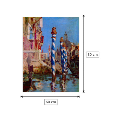 Grand Canal in Venice - Manet Édouard - cm 60x80 - Pannello in MDF