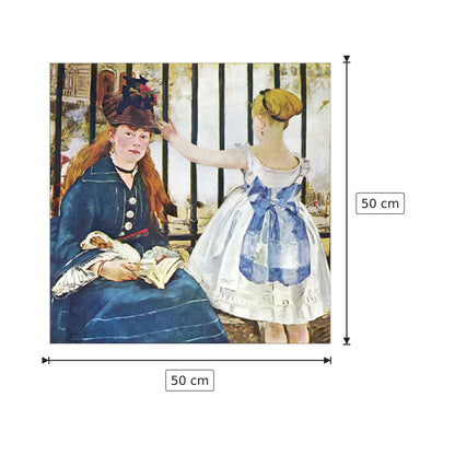 Railway - Manet Édouard - cm 50x50 - Pannello in MDF