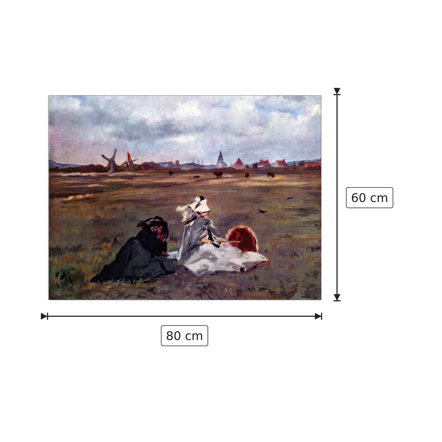 Swallows - Manet Édouard - cm 80x60 - Pannello in MDF