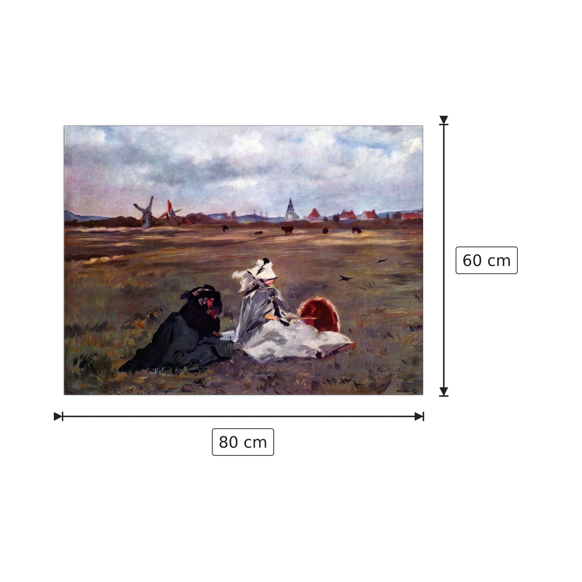 Swallows - Manet Édouard - cm 80x60 - Pannello in MDF