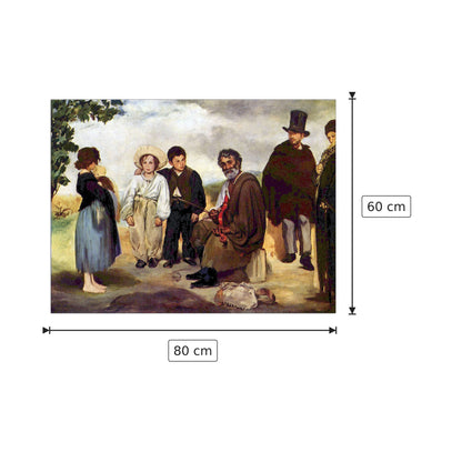 The old musician - Manet Édouard - cm 80x60 - Pannello in MDF