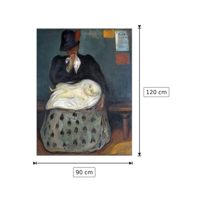 Inheritance - Munch Edvard - cm 90x120 - Pannello in MDF