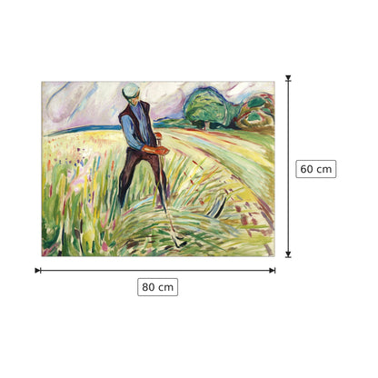 The Haymaker - Munch Edvard - cm 80x60 - Pannello in MDF